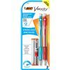 BIC Mechanical Pencil,Rubber Grip,Refillable,.9mm,2/PK,Black, Sold as 1 Package