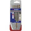 TIVOLY A31 - Pack di 5 punte per metallo DIN 338 HSS Co, Diametro 2, 3, 4, 5, 6, 8 mm