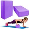 Lixiluxia 23×15×7.6cm Mattoncini 2 Pezzi, Blocco Schiuma Eva per Pilates, Fitness, Esercizi, Stretching (Viola)
