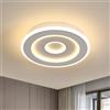 Goeco Plafoniera LED Soffitto, 28W Lampada da Soffitto Moderna, 3000K Luce Calda, Plafoniera Rotondo per Corridoio, Cucina, Balcone, Studio, Camera da Letto