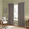 furn. The Ultimate Velvet oscuranti occhielli coppia di tende - Tende in velluto opaco termico morbide ed eleganti che bloccano la luce (Argento - 117x137cm)
