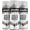 JENOLITE Directorust Vernice Aerosol Lucida | BIANCO | Vernice spray multisuperficie | Per l'uso su legno, metallo, plastica, ceramica e superfici arrugginite | 3 x 400ml | RAL1013