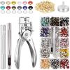 Faankiton 700 Pezzi Occhielli Metallici, Occhiello Strumento Kit 5mm 13 Colori Kit di Attrezzi per Occhielli, Set di Occhielli per Tela Pelle Abbigliamento Scarpe Borse Cinture Tende Striscioni Teloni
