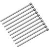 QUARKZMAN 10pz Spille di Espulsione Dritte, Diametro 3mm (0.12) Punta Tonda in Acciaio Skd61 Lunghezza 100mm (4) per Manutenzione Meccanica