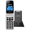 artfone G3 4G Telefono Cellulare per Anziani丨Flip Telefoni Cellulari con Tasti Grandi丨2.4 Display丨Funzione SOS丨Volume Alto丨Chiamata Rapida丨Batteria da 1300 mAh丨Base di Ricarica丨Bluetooth丨USB-C-Grigio