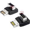 ChenYang CY USB 3.1 Type-E maschio a tipo E femmina estensione scheda madre Overmold adattatore dati intestazione pannello frontale 2 pcs/1 set