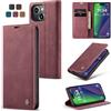 owlhold Cover iPhone 15 Plus Custodia iPhone 15 Plus Magnetica Portafoglio Flip[Antiurtoo][Cavalletto][Carta Fessura] Cover Pelle per iPhone 15 Plus -Vino Rosso