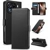 Yunubeyii Cover Libro per Oppo Find X9 Pro,Nero | Blocco RFID,Luxury PU Pelle,Portafoglio,Card Holder,Magnetic Phone Custodia,Kickstand,Protettiva,Antiurto