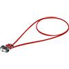 kwmobile Laccetto Portauricolari Compatibile con Samsung Galaxy Buds 3 / Soundcore P20i / Wave Beam/Fun Air PRO 4 - Cordino Porta Cuffie in-Ear - Laccio Cuffiette Magnetico Rosso