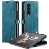Monweicz Cover Compatibile con Samsung Galaxy ZFOLD4, Custodia Portafoglio con Slot per Scheda, Protezione Completa Premium in Pelle PU, Flip Libro Magnetica Samsung Galaxy ZFOLD4, Blu-verde