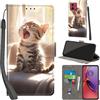 PHINIENLAND Cover per Motorola Moto G84 5G Case PU Pelle Custodia [Kickstand] [Chiusura magnetica] [Slot per Schede], Portafoglio Flip Custodia per Moto G84 5G,Gatto