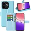 Fertuo Cover per OPPO A5 Pro 5G / 4G, Custodia Portafoglio Cover a Libro in Pelle Flip Case Sottile con Silicone Bumper, Fibbia Magnetica, Porta Carte e Kickstand, Blu