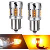 OPP ULITE BA15S 1156 LED Lampadina Indicatore di Direzione, 20SMD Lampadina LED Senza Errori CANBUS Giallo Ambra per 7506 1156A P21W Sostituzione Lampadina Lampeggiante (2 PZ)