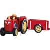 Le Toy Van - TV468 - Gioco educativo trattore giocattolo per bambini, 2 anni, giocattolo Montessori, con rimorchio magnetico, gioco in legno ecologico, senza plastica