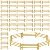 CHUANFU 80 Pezzi Giocattolo di Recinzione Mini, Recinzioni per Animali Giocattolo, Accessori per Recinto per Cavalli Fai da Te, Decorazione Micro Paesaggio per Regalo Bambino, 9 x 4 x 0,8 cm