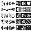 ZazzyKid Schede flash per stimolazione visiva del bambino: 50 pagine in bianco e nero ad alto contrasto Baby Cards 0-3 mesi giocattoli sensoriali e per lo sviluppo del cervello neonato