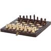 Sunrise Chess & Games Sunrise Chess | Schulset 3 in 1 | Partyspiele | Schach | Signora | Backgammon | Holzfiguren | Kompakter Bausatz | Geschenkidee | Dimensioni: 28 x 28 cm