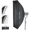 NEEWER BASICS Strip Softbox Bowens Supporto, 12 x 47 Sgancio Rapido | NS61P, Softbox Light Diffusers/Grid/Borsa per Aputure 150c per Godox SL60w, per FS300C FS150B HB80C CB200C Q6