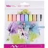 Ecoline Talens Ecoline Brush Pen Set di 10 penne acquerellabili liquide - colori pastello | Pennarelli sfumabili per scrittura a mano, disegno e artigianato