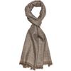Lorenzo Cana Sciarpa Italiana Pashmina 100% Cashmere Scialle 12'' x 71'' Spina di Pesce Marrone Bianco 782298811