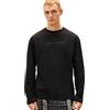 Tommy Hilfiger Uomo Maglietta Maniche Lunghe Logo Maglia Pigiama, Nero (Black), XS