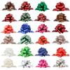 PintreeLand 24 fiocchi natalizi con nastro, 12,7 cm di larghezza, accessori per regali di Natale, regali, fioristi, bouquet, cesti, decorazioni per albero di Natale (24 pezzi)
