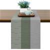 Chitomars Runner Tavola Moderno Antiscivolo PVC Lavabile Runner Tavolo | Runner Tavolo Resistente al Calore Runner per il Tavolo per la Decorazione di Tavoli (Grigio Verde Salvia, 30 x 180 cm)