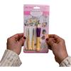 Generisch Set originale Mina Carin Punch Needle - Set di aghi regolabili per principianti: interni - Penna stick con 3 aghi e 2 accessori - Punch Needle per ricamo lana e filato