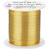 BENECREAT 30m 1mm Filo di Rame Filo per Gioielli Filo per Perline in Rame Resistente All'Appannamento Colore Oro Chiaro per Artigianato Creazione di Gioielli, Perline