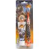 Mr White Jurassic World - Kit da viaggio per l'igiene orale, contiene dentifricio al gusto di fragola e spazzolino da denti con tappo di protezione, ventosa, manico comodo e setole morbide per bambini