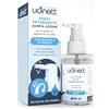 Udivita Spray Detergente per Apparecchi Acustici con Spazzola Integrata Udinett Igienizzante 30ml per Pulizia Cuffiette Bluetooth Auricolari Formula Senza Alcol Elimina Cerume e Sporco con Effetto Immediato