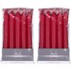 DONAU HOME Set di 20 candele a stelo lisce, in cartone, 17 x 2 cm, non profumate, cilindriche, per decorare il soggiorno, il bagno, 6 ore di combustione/candele