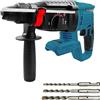 TALOEYH - Trapano a percussione a batteria senza fili compatibile con batteria 18V, trapano a percussione SDS Plus senza spazzole con frizione di sicurezza, 650 W, utensili elettrici 2,6 J