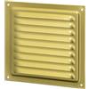 Nordborn Grata di ventilazione in metallo con griglia di aerazione (Oro, 15x15 cm)