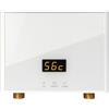 Memows Mini Scaldabagno Elettrico Istantaneo Basso Consumo Scaldabagno Istantaneo con Display Temperatura a LED e Telecomando Scalda Acqua Elettrico Scaldacqua Istantanea Scaldabagni Elettrici Istantanea 3KW