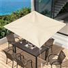 Purovi Tenda da Sole per Esterno - Telo Ombreggiante Quadrato Impermeabile, 3 x 3 m - Vela Parasole con Occhielli per Giardino, Piscina e Balcone