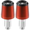 Hihaha Tappo Estremità Manubrio Moto Per Honda CBR600RR 2 Pezzi | Lega Di Alluminio, Arancione, 80x35mm, 22mm/7/8, M8x1.25, Per Honda CBR300R, CBR400R, CBR600RR