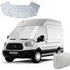 JOJOCY Telo rinforzato per parabrezza per furgone Ford Transit MK7 e Challenger Genesis 43/50/60 del 2006-2013, copertura parabrezza anti gelo, ghiaccio, polvere e protezione solare argentata