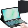 VANKEYPAD Custodia con tastiera per Samsung Galaxy Tab A11+/A9+ Plus 11 : Tastiera retroilluminata Rainbow con touchpad intelligente - A11+/A9+ Plus tastiera wireless rimovibile con Layout italiano QWERTY