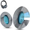 Krone Kalpasmos Cuscinetti di ricambio professionali con gel refrigerante compatibili con Bose QuietComfort 35 ii/QC45/QC35/QC25/QC2 /QC15/Ae2/Ae2i/ Ae2w/SoundTrue e SoundLink-motivo grigio-blu