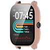 GIOPUEY Cover per P66D/P66/P66ED 1.85 Smartwatch, Pellicola Protettiva Vetro + Cornice in Plastica Rigida, P66D/P66/P66ED 1.85 Smartwatch Custodia - Pink
