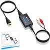 eSynic 192KHz Convertitore Audio da eARC/ARC HDMI a 3.5mm per HDTV a Altoparlanti Cuffie, eARC ARC Audio Extractor Professionale con Cavo HDMI, Uscita L/R, Supporta Solo PCM 2CH