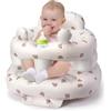 Zolirao Sit Me Up - Seggiolino gonfiabile per bambini da 3 a 36 mesi, con pompa ad aria integrata, senza BPA e facile da pulire, sedile di supporto con simpatico orso (orso)