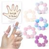 HAOXYO 5 Anelli con Perline Spinose Multicolori-Anelli per Agopressione e Sensoriali,Perfetti come Fidget Toys e per Mano Massaggio,per un Efficace Sollievo dallo Stress e Riduzione dell'Ansia