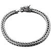 Kuzzoi, bracciale da uomo con chisura lavorata a forma di testa di drago, in argento sterling, 232095 e argento, cod. 232095-023