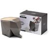 PELEG DESIGN Jumbo Scolaposate Elefante - Simpatico Scolatutto per Lavello con Sistema di Scarico Automatico, Portaposate Creativo e Igienico, Gadget da Cucina Originale, Grigio