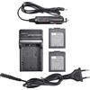 DSTE 2PCS S006E Batteria + Caricabatteria Compatibile per Pancomeonic Lumix DMC-FZ30 DMC-FZ28 DMC-FZ8 DMC-FZ18 DMC-FZ35