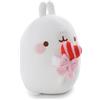 NICI Molang Morbido Peluche con Lecca-Lecca, in Confezione Regalo, per Coccole e Giochi, per Bambini e Adulti, Fantastica Idea Regalo, 16 cm, Bianco - 62782