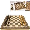 Lexibook, Chessman Giant Wood PRO - Scacchiera Pieghevole in Legno con Pezzi magnetici, CGM1000LXB