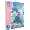 Janod - Cofanetto Paillettes Sirene - 3 quadri da decorare con paillettes - Kit per attività creative per bambini - Apprendimento della motricità fine e della creatività - dai 5 anni